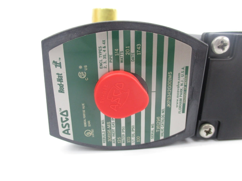 ASCO JKP8342G001MS 120V 100-125PSI 1/4" NSNP