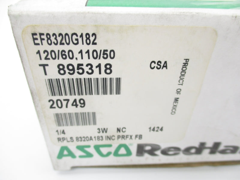 ASCO EF8320G182 110/120V 210-225PSI 1/4" NSMP