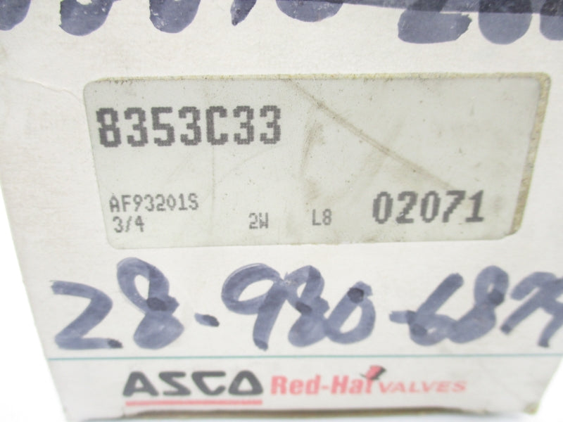 ASCO 8353C33 5-125PSI UNMP