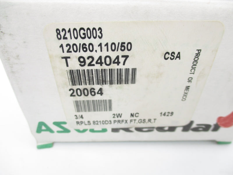 ASCO 8210G003 110/120V 5-250PSI 3/4" NSMP