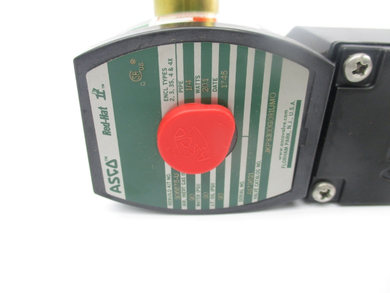 ASCO JKP8300G081UMO 120V 90PSI 1/4" NSMP