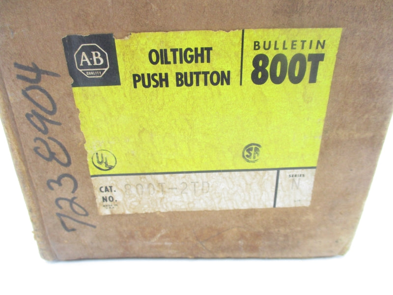 ALLEN BRADLEY 800T-2TD SER. N (BR/YL) NSMP