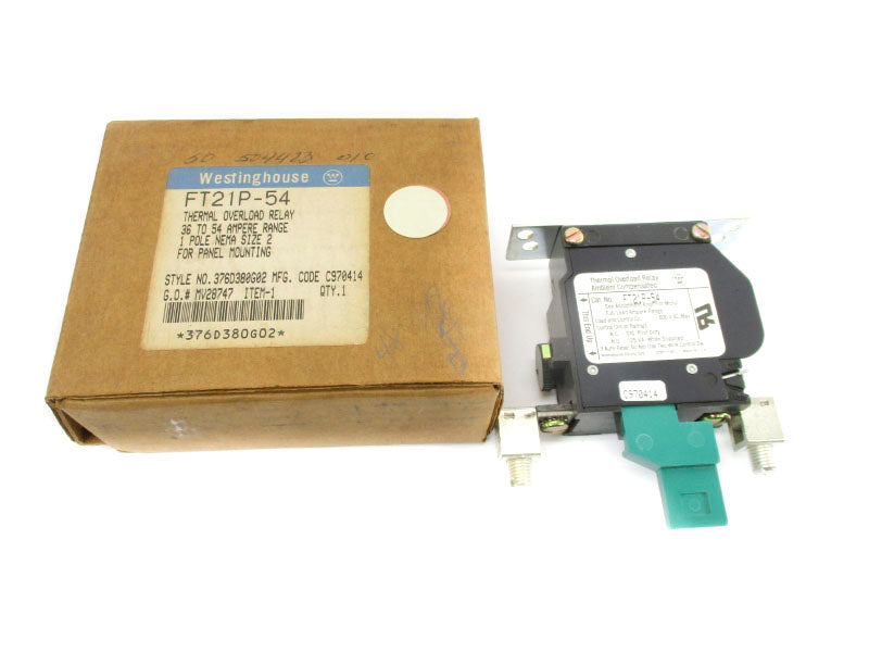 WESTINGHOUSE 376D380G02 FT21P-54 600VAC 36-54A NSMP