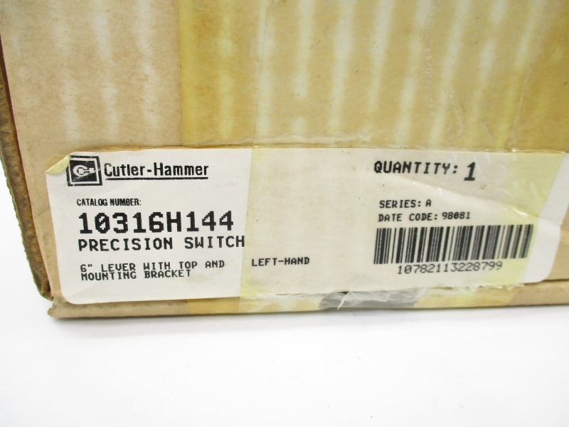 CUTLER HAMMER 10316H144 SER. A 6" NSMP