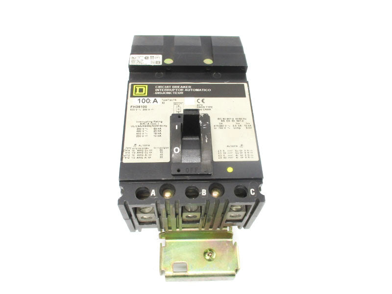 SQUARE D FH36100 600V 100A UNMP