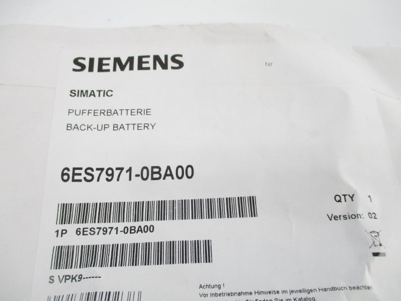 SIEMENS 6ES7971-0BA00 NSMP