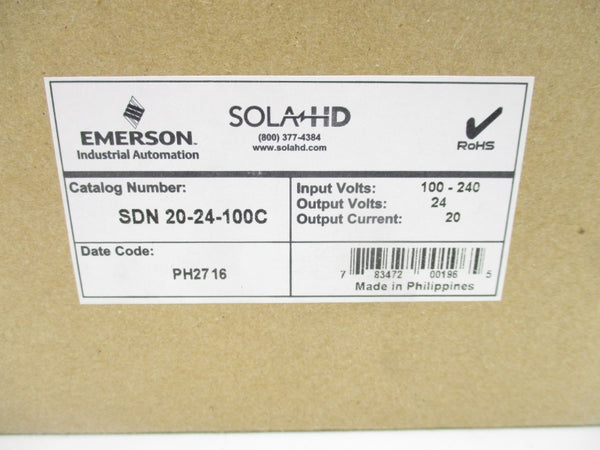 SOLA SDN20-24-100C 100-240V 5.6A NSMP