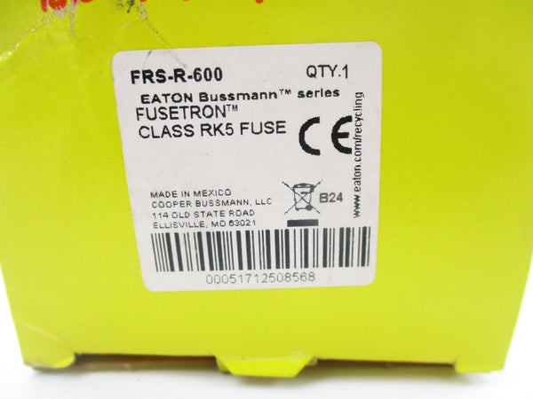 BUSSMANN FRS-R-600 600VAC 600A (YL/GR) NSMP