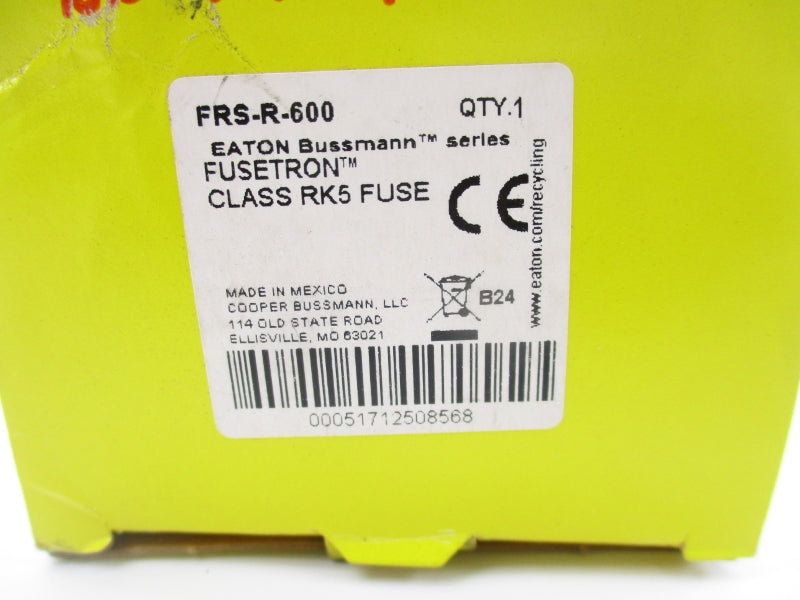 BUSSMANN FRS-R-600 600VAC 600A (YL/GR) NSMP