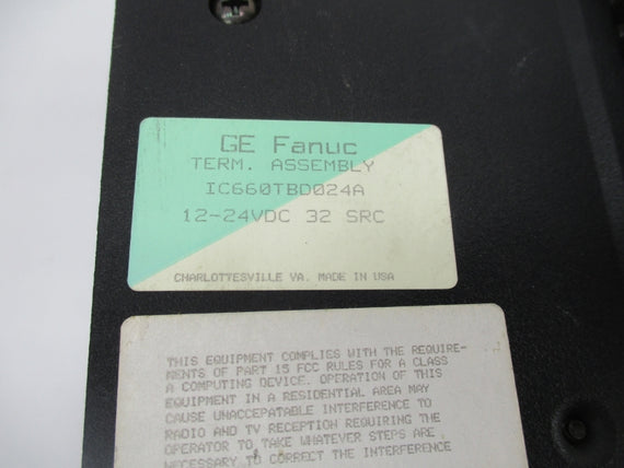 GE FANUC IC660TBD024A 12-24VDC UNMP