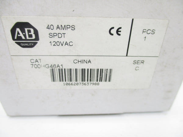 ALLEN BRADLEY 700HG46A1 SER. C 120VAC NSMP