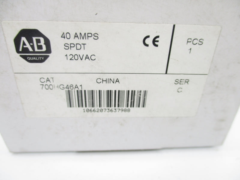 ALLEN BRADLEY 700HG46A1 SER. C 120VAC NSMP