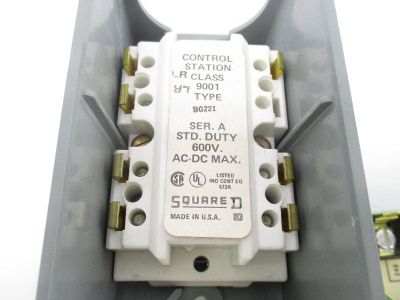 SQUARE D 9001BG221 SER. A 600VAC/DC NSMP