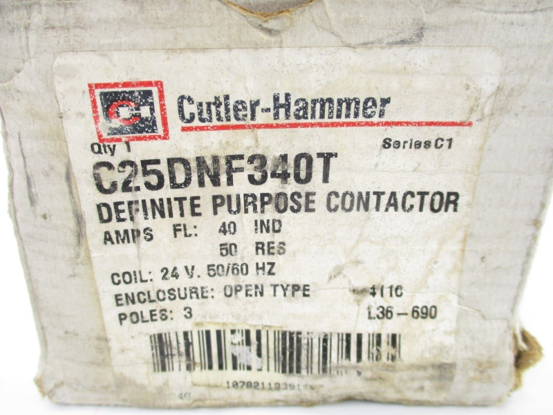 CUTLER HAMMER C25DNF340T SER. C1 24V 40A NSMP
