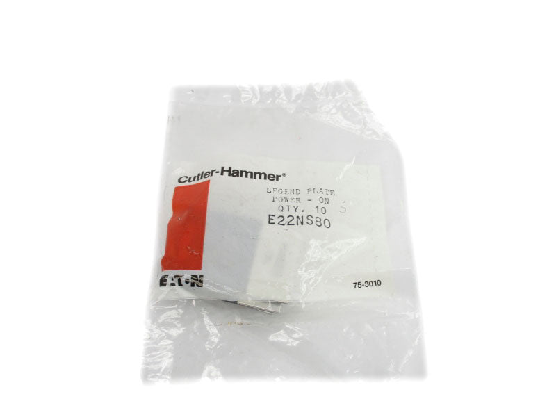 CUTLER HAMMER E22NS80 (PKG OF 10) NSMP