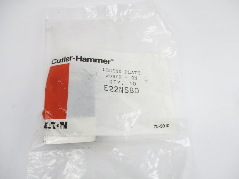 CUTLER HAMMER E22NS80 (PKG OF 10) NSMP