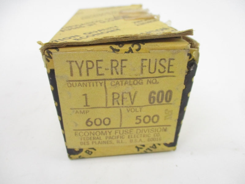 ECONOMY FUSE RFV600 500V 600A NSMP