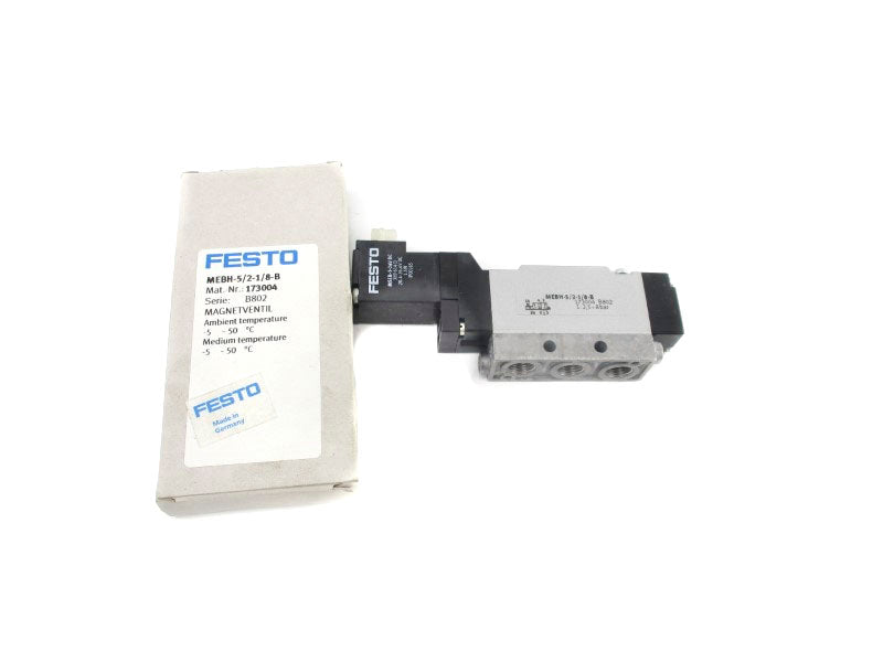 FESTO MEBH-5/2-1/8-B 173004 SER. B802 20.4-26.4VDC NSMP