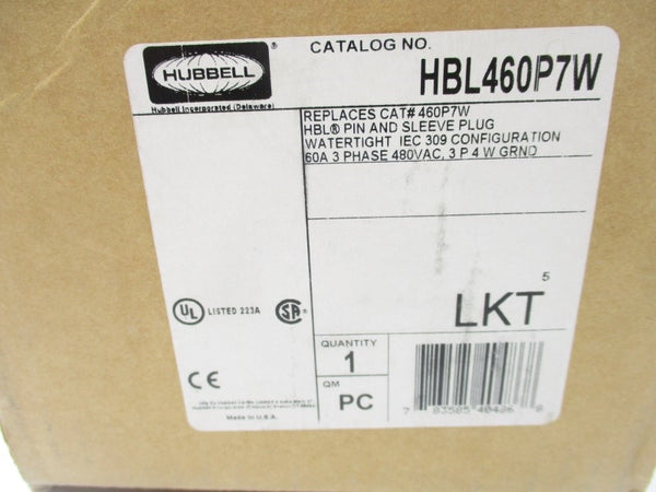 HUBBELL HBL460P7W 480VAC 60A NSMP