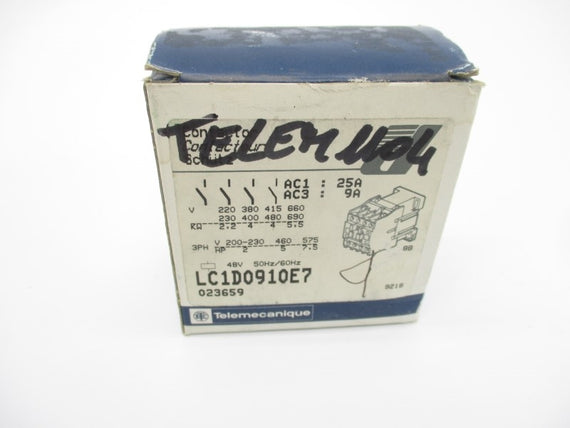 TELEMECANIQUE LC1D0910E7 48V 25A NSMP