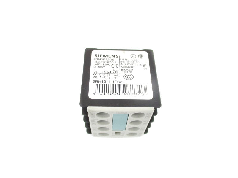 SIEMENS 3RH1911-1FC22 690V 10A NSNP