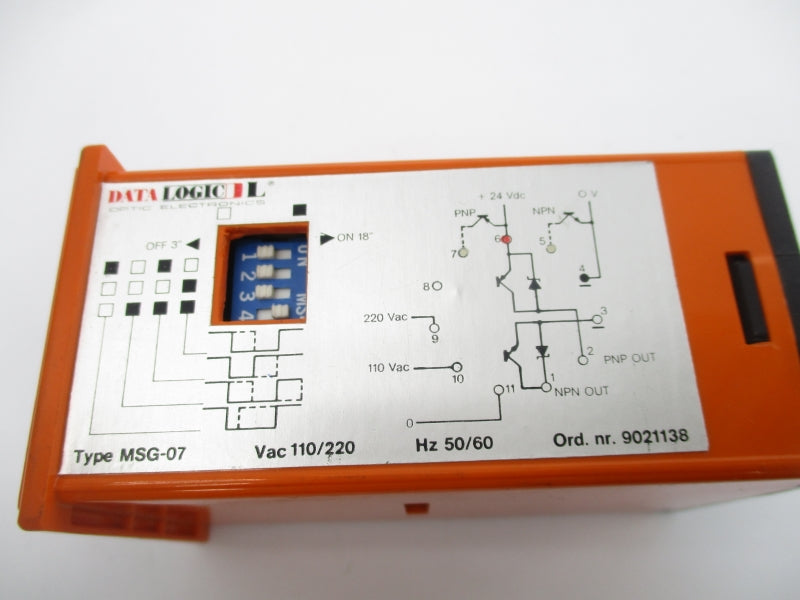 DATA LOGIC 9021138 MSG-07 110/220VAC UNMP