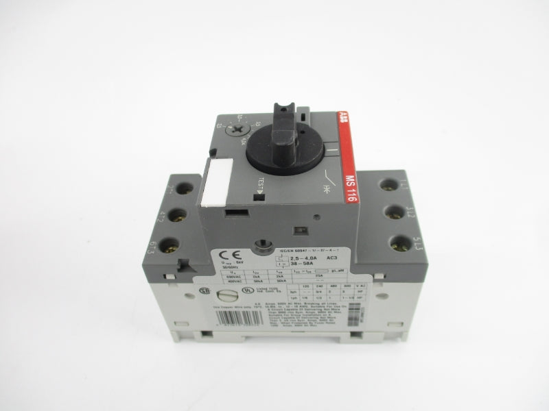 ABB 1SAM250000R1008 MS116-4.0 690VAC 2.5-4.0A NSMP