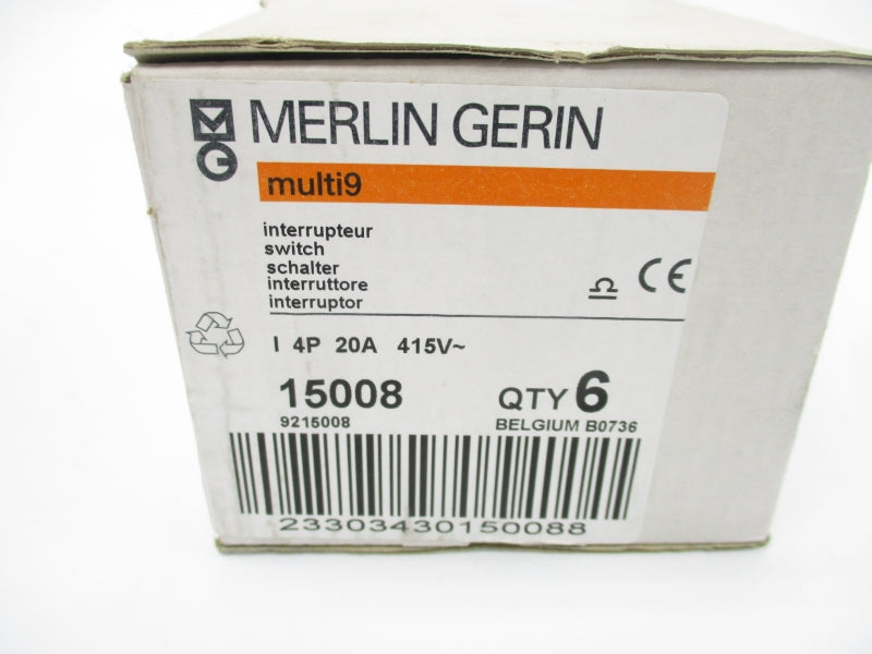 MERLIN GERIN 15008 415V 20A (PKG OF 6) NSMP