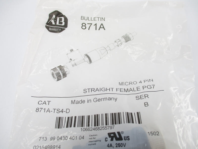 ALLEN BRADLEY 871A-TS4-D SER. B NSMP