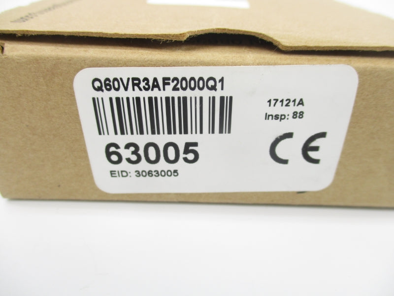 BANNER ENGINEERING Q60VR3AF2000Q1 63005 24-250VAC 3A NSMP