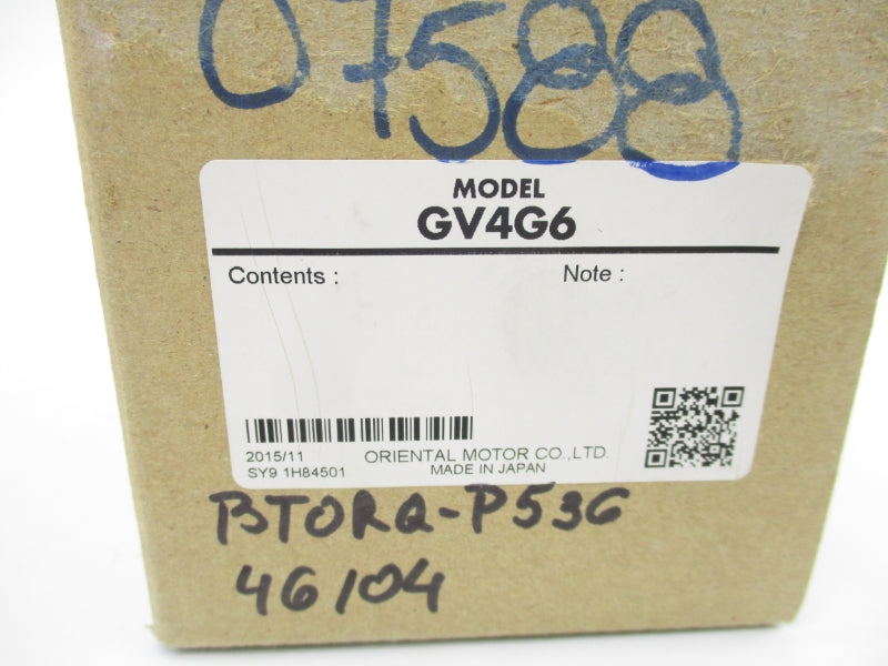 ORIENTAL MOTOR GV4G6 NSMP