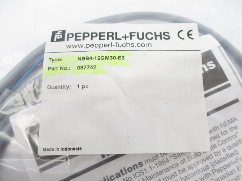 PEPPER+FUCHS NBB4-12GM30-E3 087742 NSMP