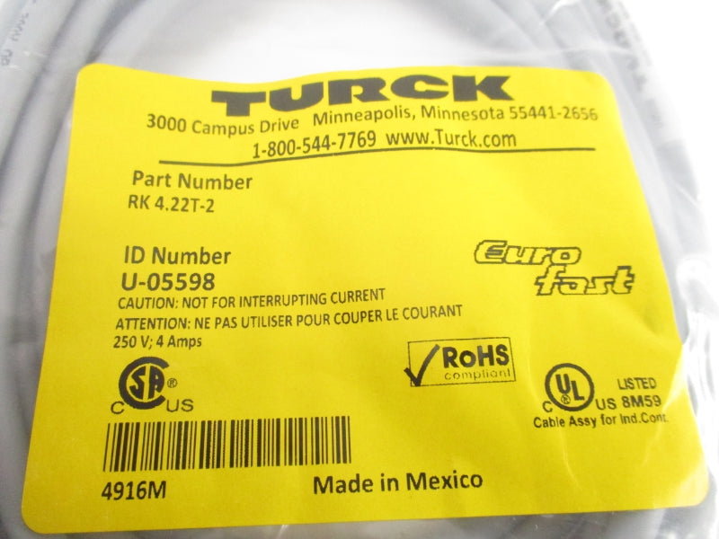 TURCK RK4.22T-2 250V 4A NSMP