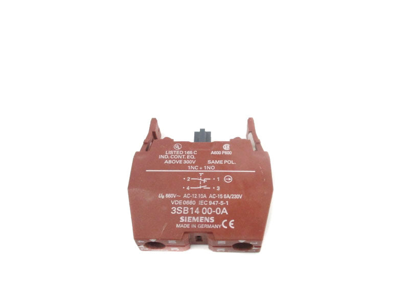 SIEMENS 3SB1400-0A 230V 6A NSNP