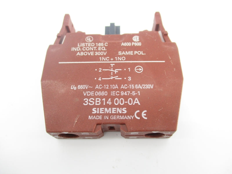 SIEMENS 3SB1400-0A 230V 6A NSNP