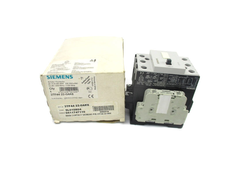 SIEMENS 3TF4422-0AK6 110/120V NSMP