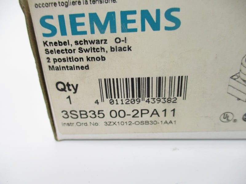 SIEMENS 3SB3500-2PA11 SER. C NSMP