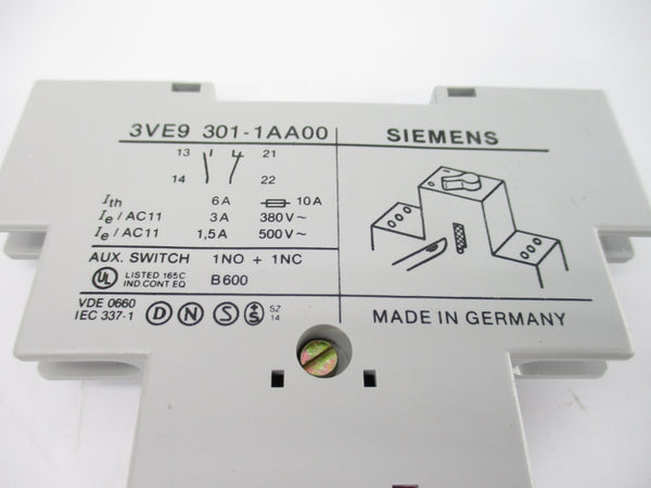 SIEMENS 3VE9301-1AA00 500V 1.5A NSNP