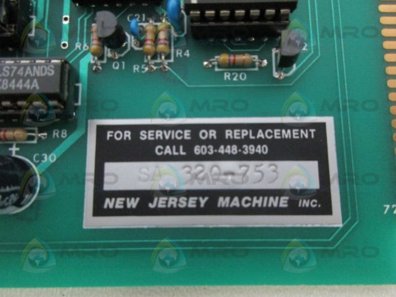 NSNP JERSEY MACHINE SA320-753 CPU MODULE NSNP