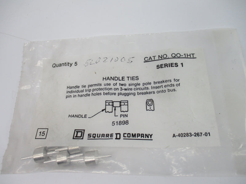 SQUARE D QO-1HT SER. 1 (PKG OF 5) NSMP