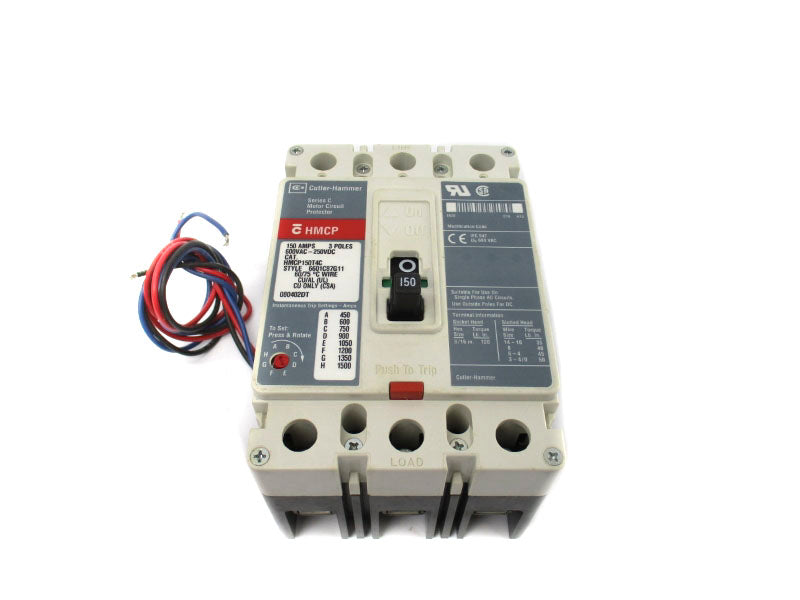 CUTLER HAMMER HMCP150T4C 6601C87G11 600VAC/250VDC 150A UNMP