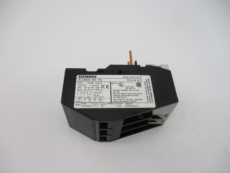 SIEMENS 3UA5000-1E 2.5-4A NSMP