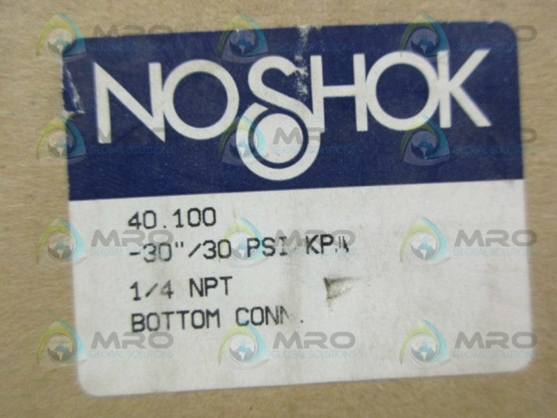 NOSHOK 40.100 -30/30" PSI/KPA PRESSURE GAUGE NSMP