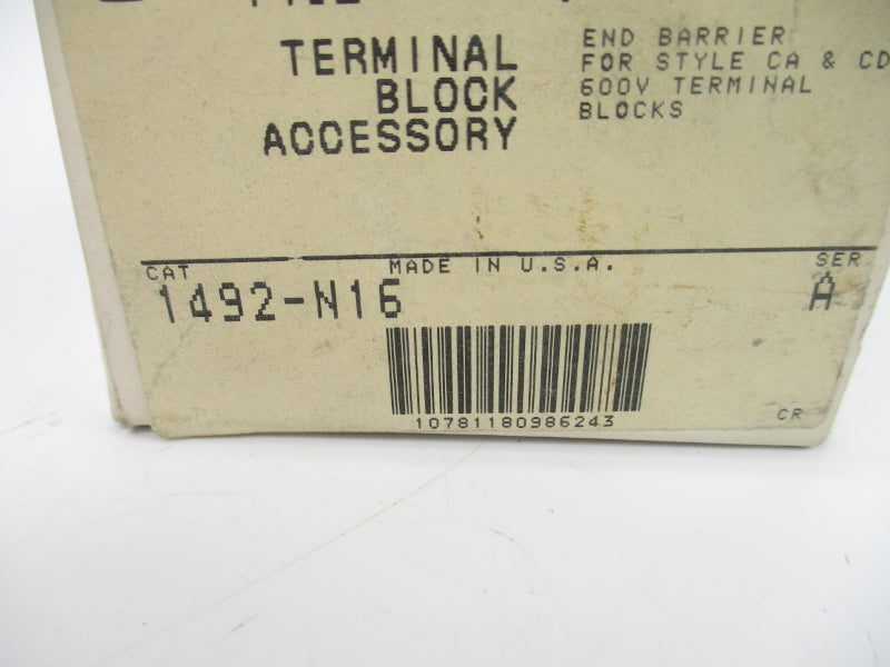 ALLEN BRADLEY 1492-N16 SER. A NSNP