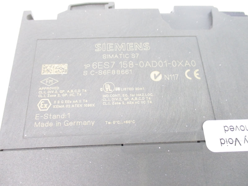 SIEMENS 6ES7158-0AD01-0XA0 NSNP