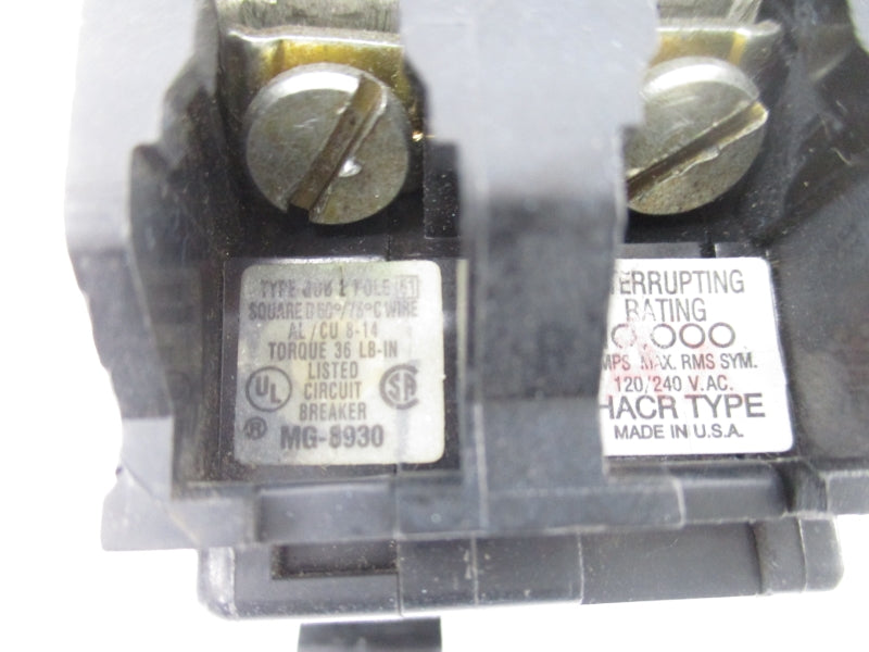 SQUARE D QOB215 120/240VAC 15A UNMP