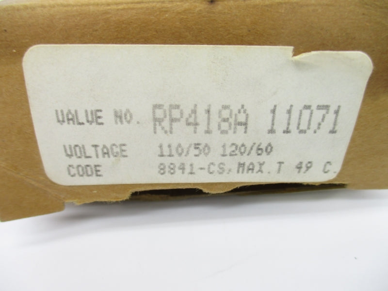 HONEYWELL RP418A11071 110/120V 50PSI NSMP