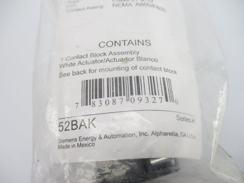 SIEMENS 52BAK SER. H NSMP