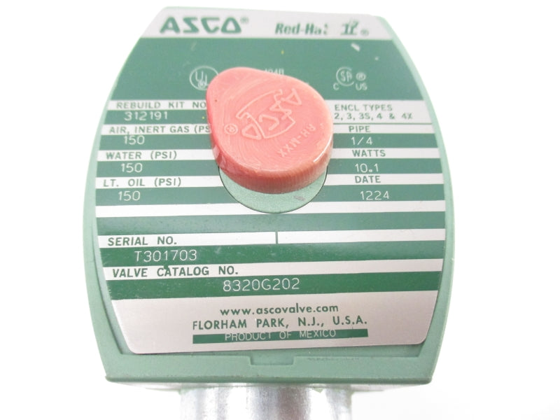 ASCO 8320G202 110/120V 150PSI 1/4"  NSNP