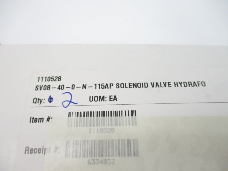 VALVE SV08-40-0-N-115AP (PKG OF 2) NSMP